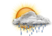 Nubosidad moderada con posibles con lluvias