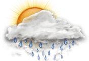 Cielo mayormente nublado con posibles con lluvia y nieve