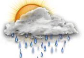 Cielo mayormente nublado con posibles con lluvias