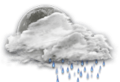 Cielo mayormente nublado con posibles chubascos con lluvias