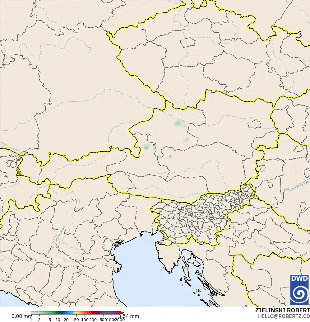 ICON modelo - Austria, Acumulación de precipitación