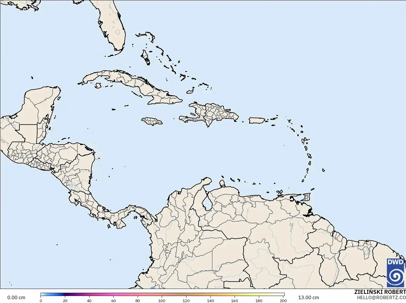 ICON modelo - Caribe, Profundidad de nieve