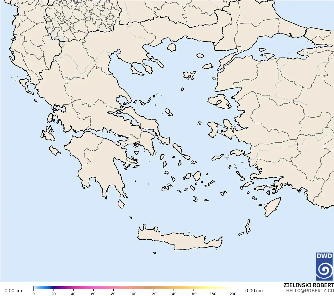 ICON modelo - Grecia, Profundidad de nieve