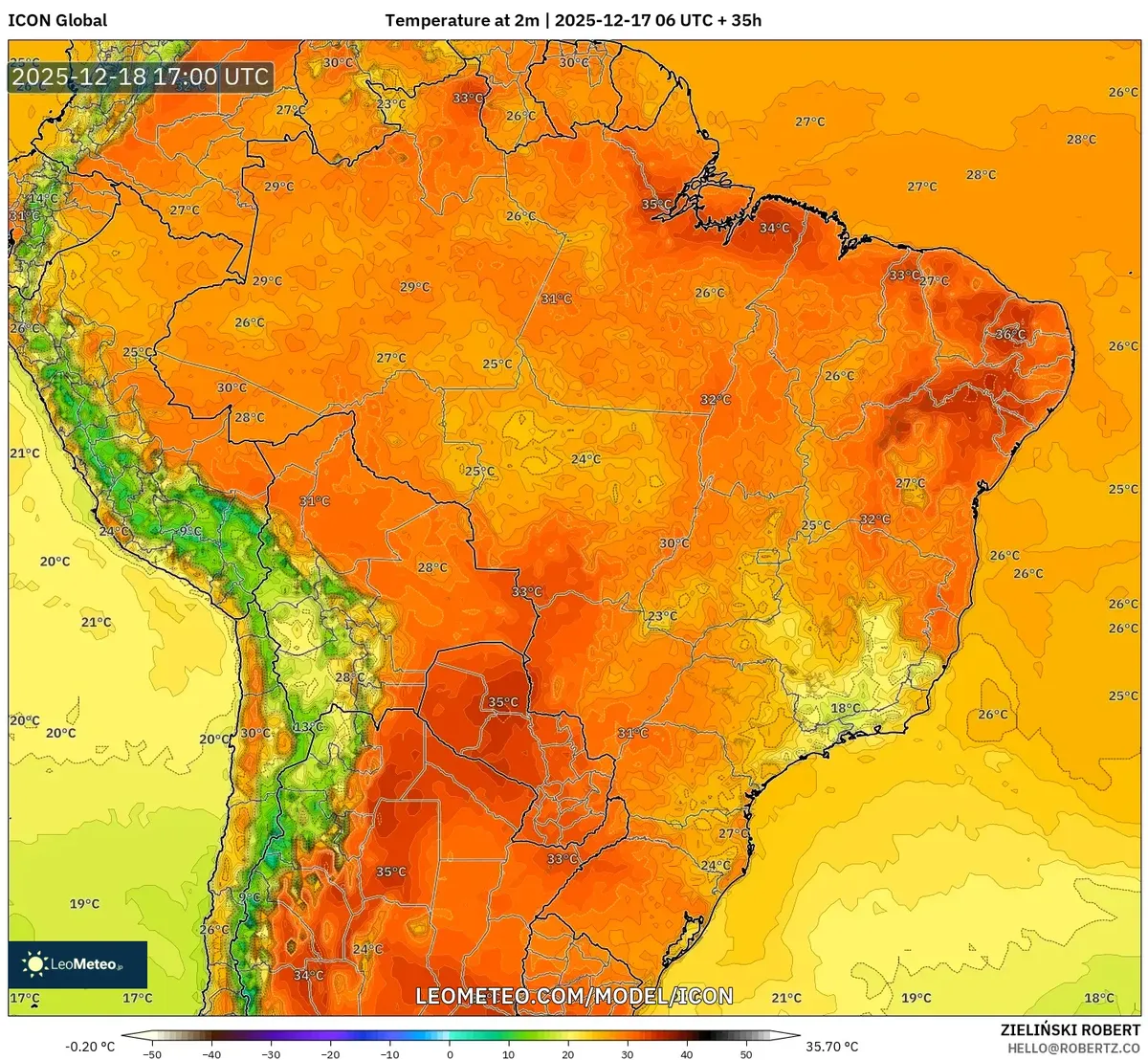 Pronóstico del tiempo para el jueves en Perú 2025-12-17