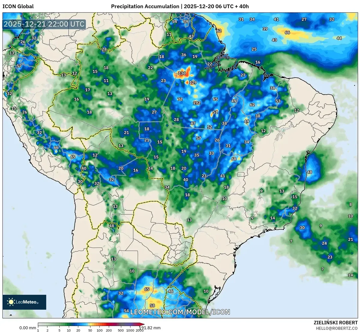 Pronóstico de lluvia en Cusco – 8,8 mm Acumulación de precipitación (2025‑12‑20)