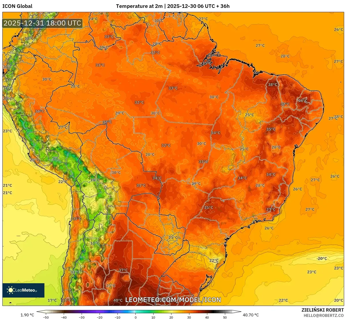 Tardes cálidas en todo Perú el 31 de dic, 2025
