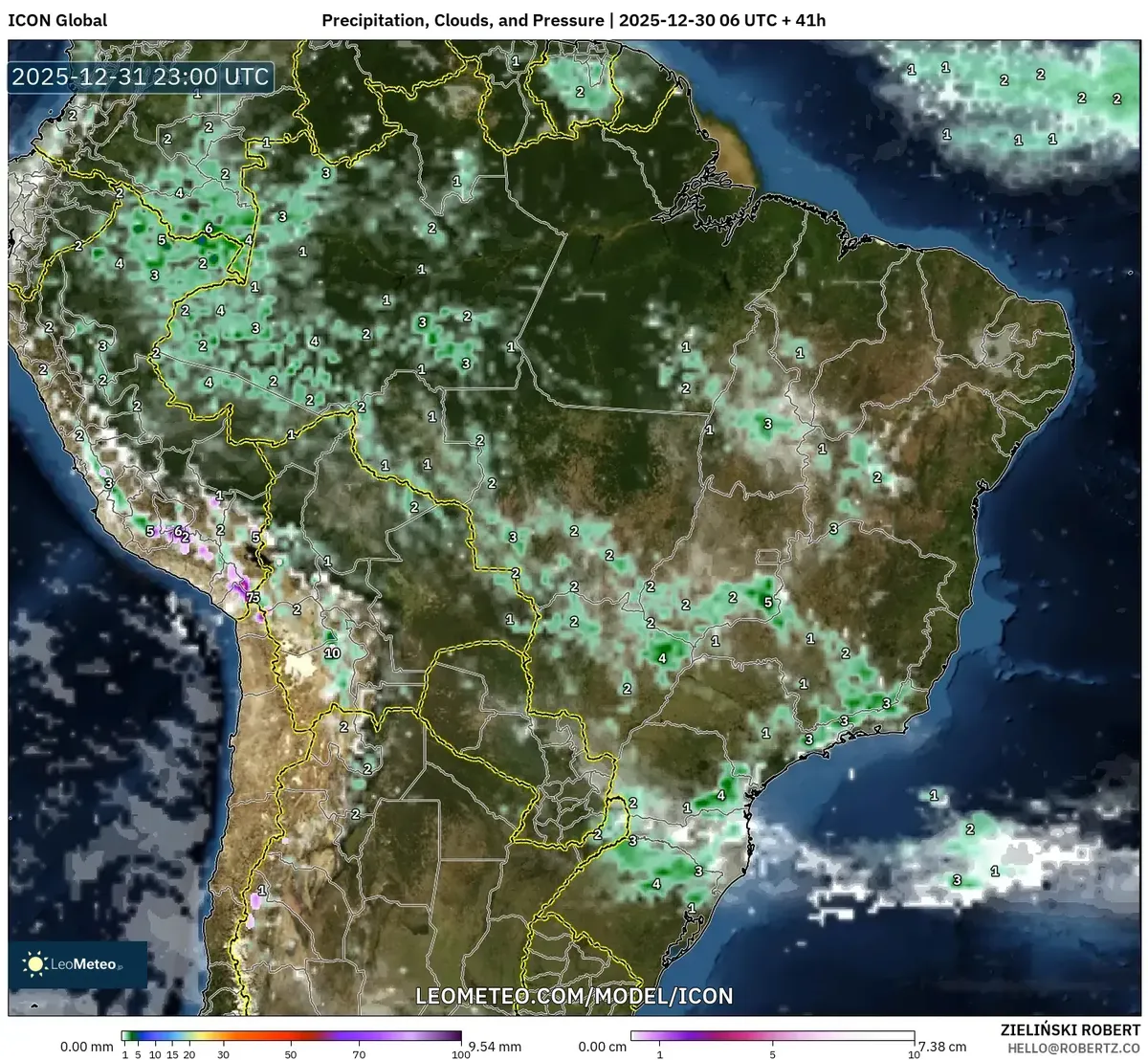 Lluvia de la tarde golpeando a Cusco el 31 de dic 2025