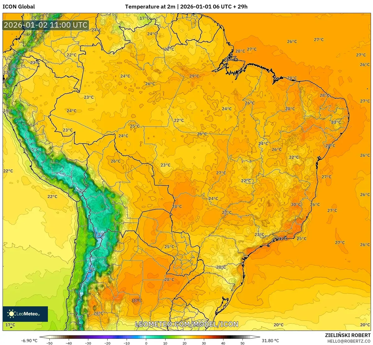 Temperaturas matutinas más bajas en Lima el 2 de enero de 2026
