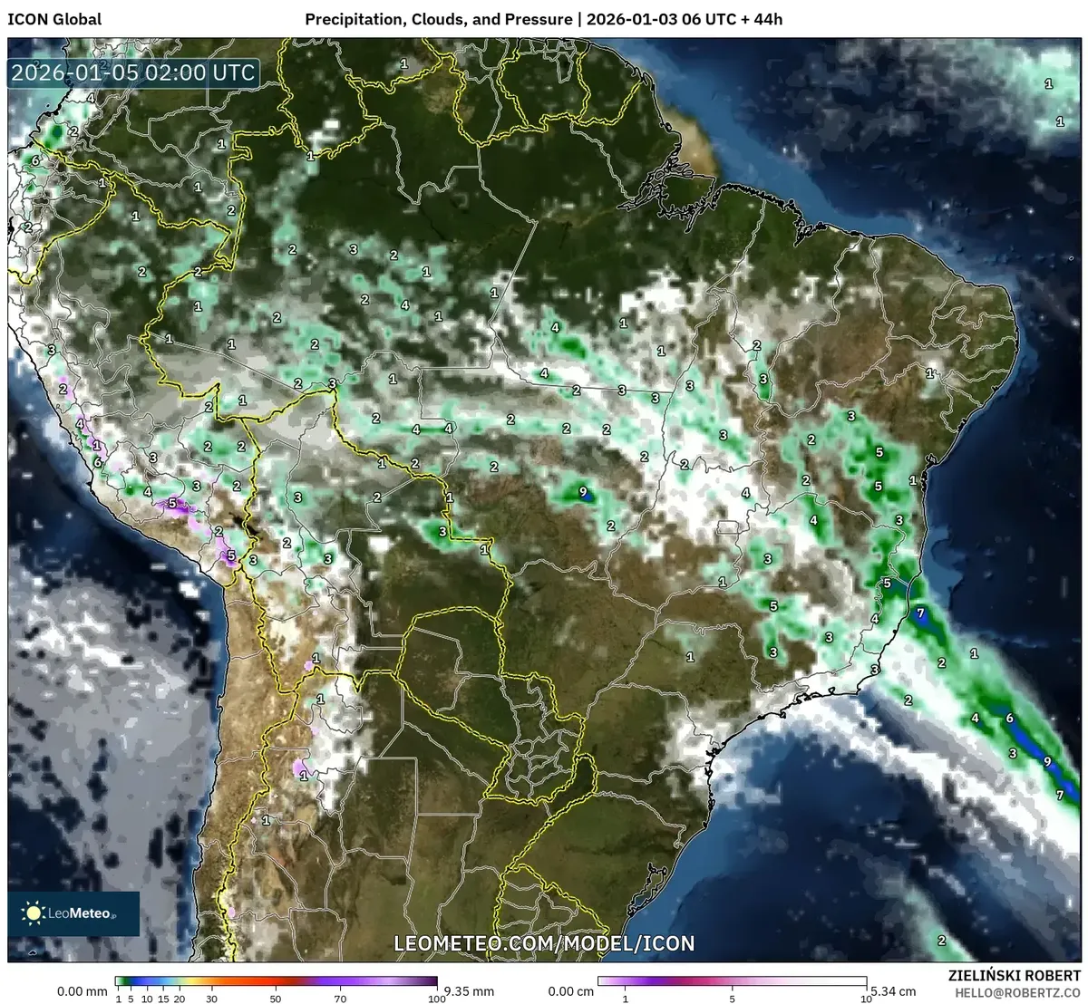 Lluvia nocturna en Lima el 4 de enero de 2026