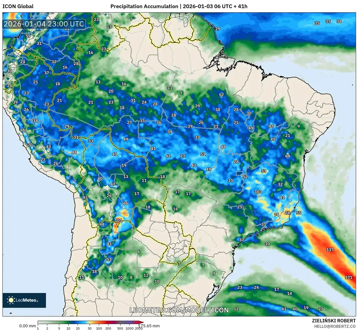 Lluvia intensa azota a Arequipa el 4 de enero de 2026