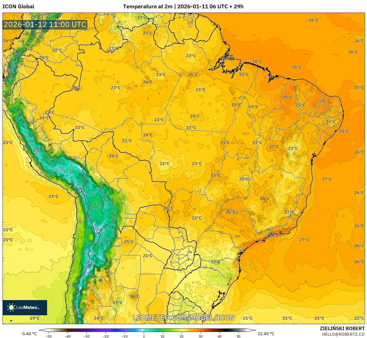Baja temperatura en Cusco, 12 de enero de 2026