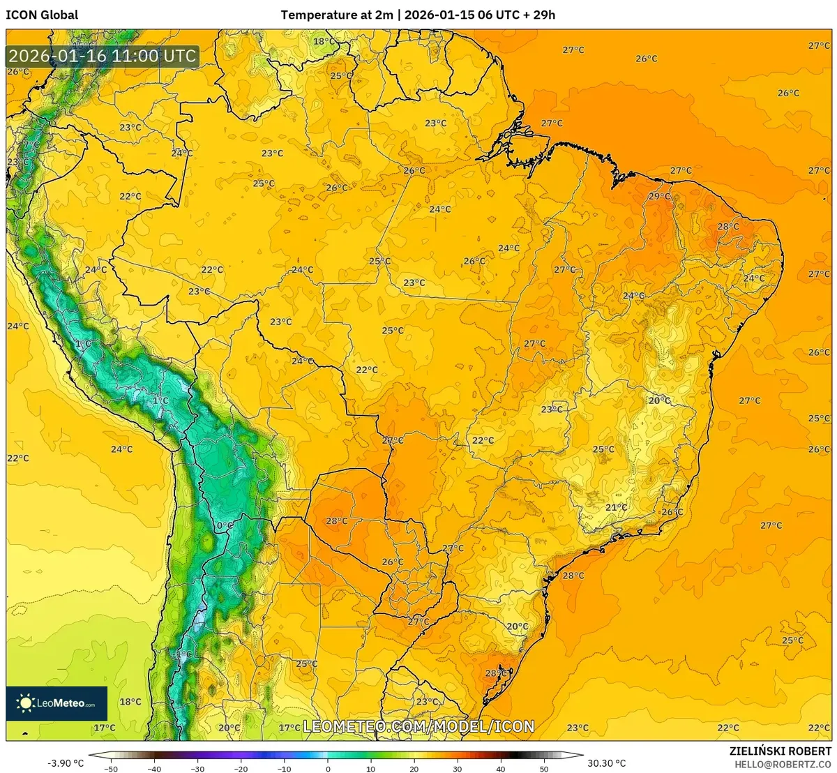 Temperatura Mínima en Cusco – 16 de enero de 2026