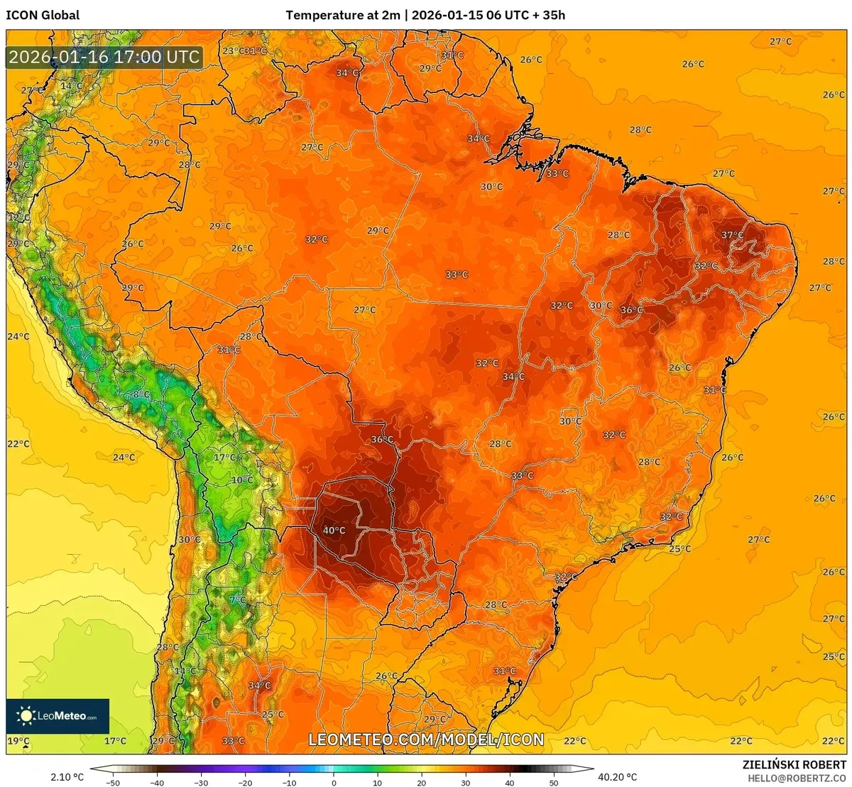 Temperatura Máxima en Lima – 16 de enero de 2026