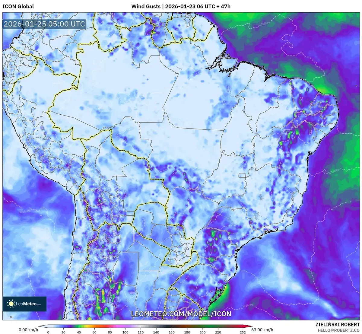 Ráfagas de viento en todo el Perú – 25 de enero de 2026