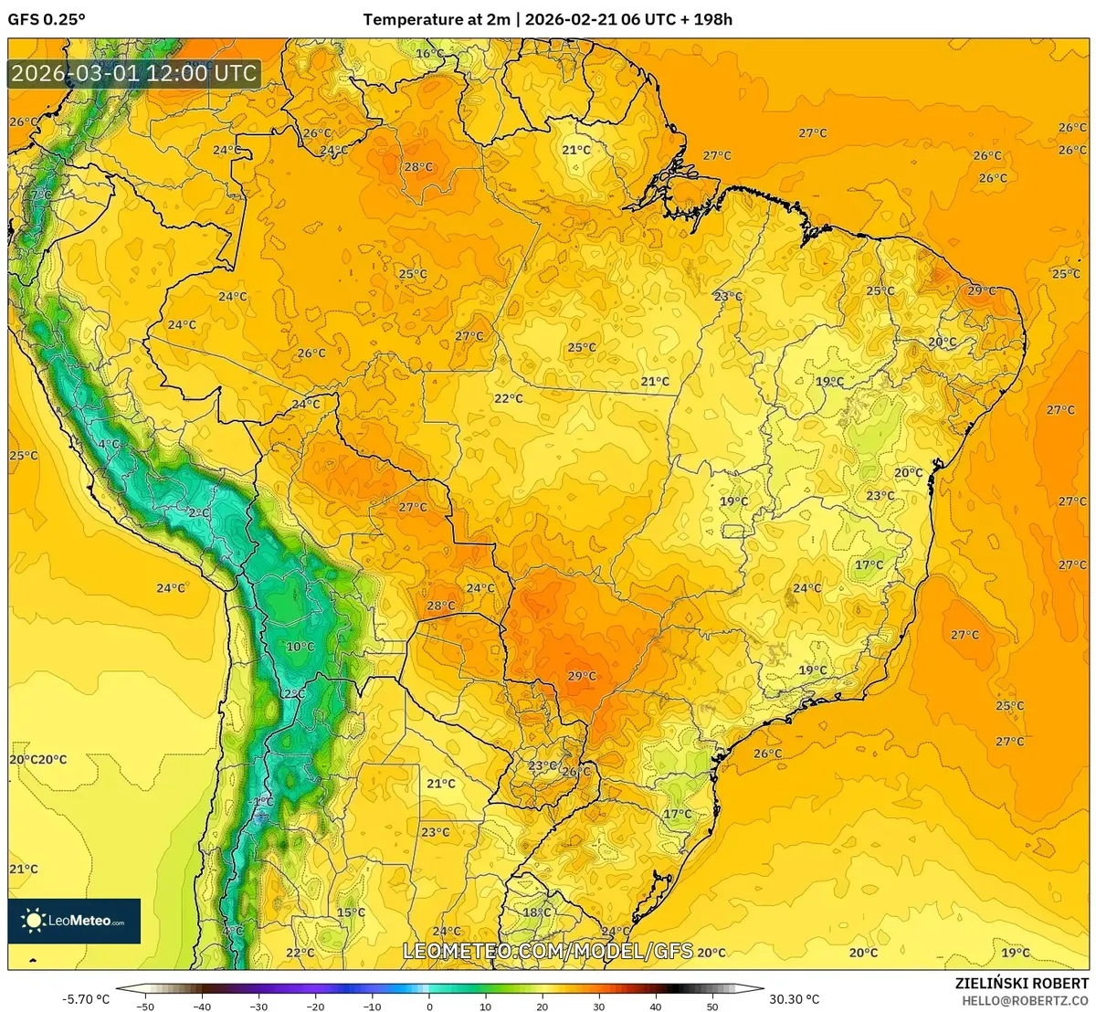 Tendencias de calentamiento matinal en el Perú, 1 de marzo de 2026